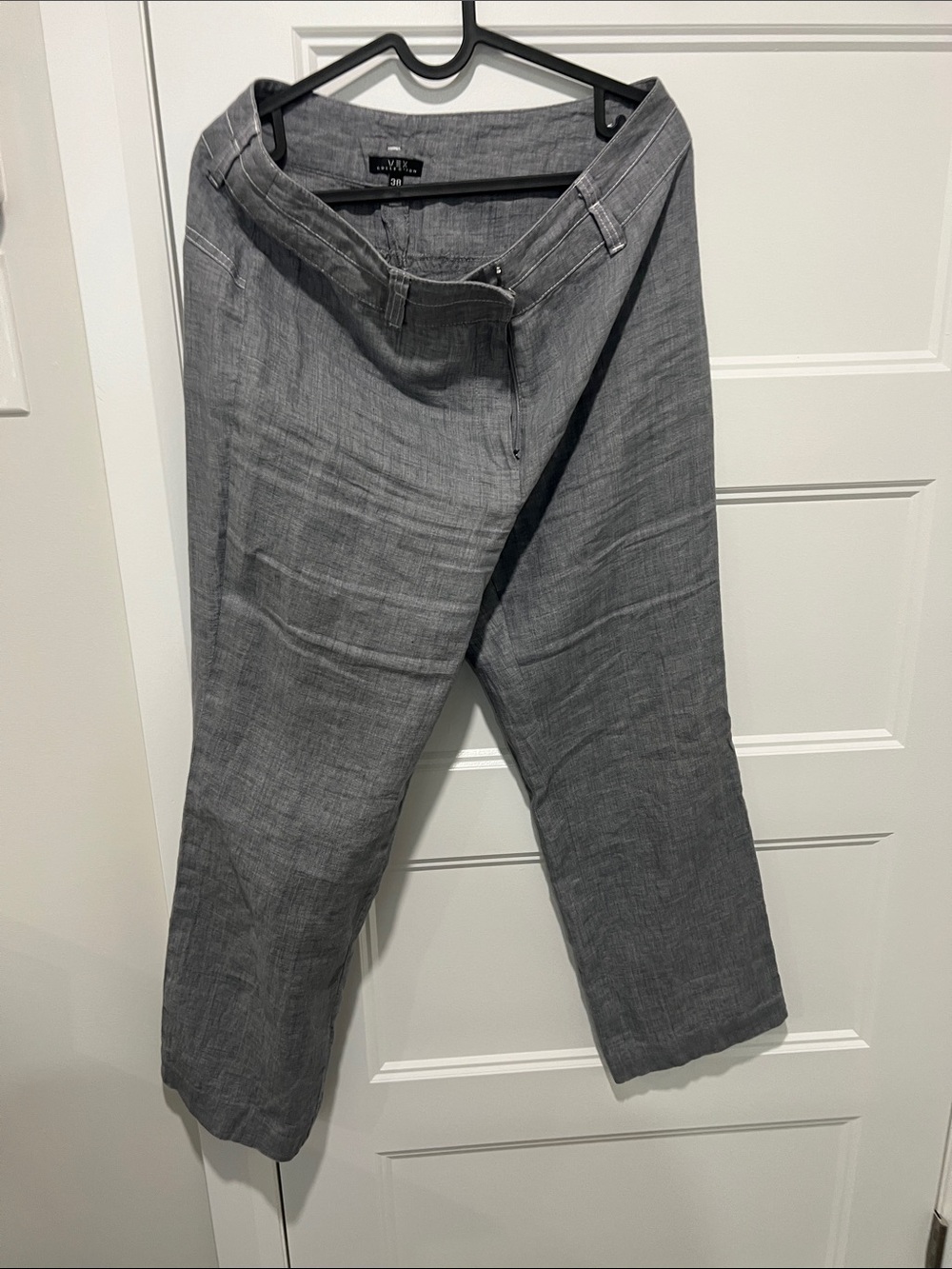 Vex collection gray  Linen-Blend Pants